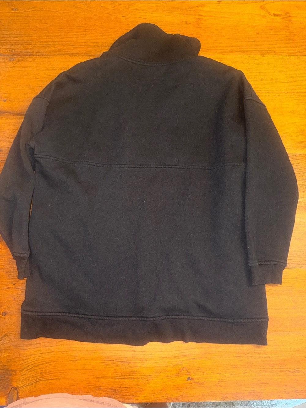 Old Navy Black Quarter-Zip Pullover Hoodie - Picture 4 of 9